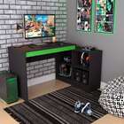 Mesa Gamer Hype Preta E Verde