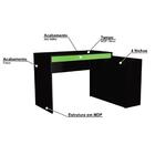 Mesa Gamer Hype Preta E Verde