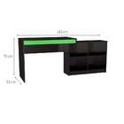 Mesa Gamer Hype Preta E Verde