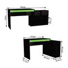 Mesa Gamer Hype Preta E Verde