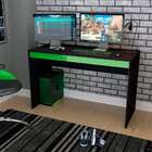 Mesa Gamer Hype Preta E Verde