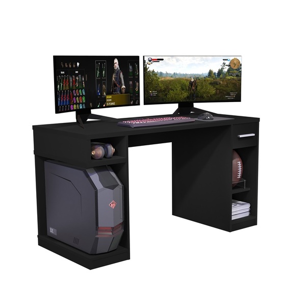 Mesa Gamer Idl Xp 1000pro Black - Germai Móveis