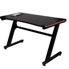 Mesa Gamer Led Pelegrin Pel-007p Preta Metal E Mdf