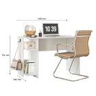 Mesa Gamer Leeds Q01 - Branco