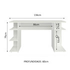 Mesa Gamer Madesa 9409 - Branco