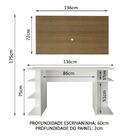 Mesa Gamer Madesa 9409 E Painel Para Tv Até 50 Polegadas - Br
