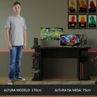 Mesa Gamer Madesa 9409 - Preto