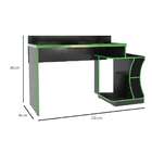 Mesa Gamer Motion Preta E Verde