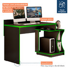 Mesa Gamer Motion Preta E Verde