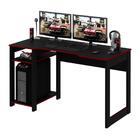 Mesa Gamer Multimóveis Cr25049 Preta/vermelha