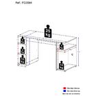 Mesa Gamer Multimóveis Guilda Fg3564 Preta