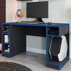 Mesa Gamer Mundi Preto Azul