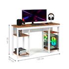 Mesa Gamer Munique Branca Nature