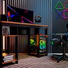 Mesa Gamer Munique Preta Nature