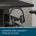Mesa Gamer Nt 2020 Notável Móveis 3 Prateleiras 135cm Preto P