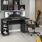 Mesa Gamer Nt 2020 Notável Móveis 3 Prateleiras 135cm Preto P