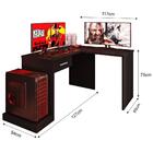 Mesa Gamer Para Computador De Canto Drx9000 Preto Black- Móve