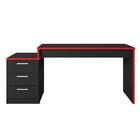 Mesa Gamer Para Computador Desk X5 - Preto /vermelho - Larbel