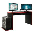 Mesa Gamer Para Computador Desk X8 - Preto /vermelho - Larbel