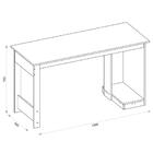 Mesa Gamer Para Computador Escrivaninha Preta 136 Cm Caemmun