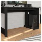 Mesa Gamer Para Computador Escrivaninha Preta 136 Cm Caemmun