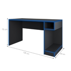 Mesa Gamer Planet Preto Azul