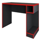 Mesa Gamer Planet Preto Vermelho