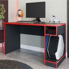 Mesa Gamer Planet Preto Vermelho