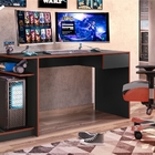 Mesa Gamer Powder Preto Vermelho
