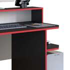 Mesa Gamer Power Preta E Vermelha