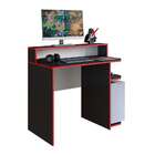 Mesa Gamer Power Preta E Vermelha