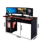 Mesa Gamer Preta Vermelha Adesivada Combate Art Panta