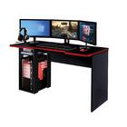 Mesa Gamer Preta Vermelha War Art Panta