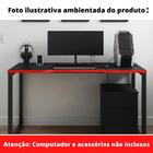 Mesa Gamer Retangular Home Office 134 X 60 Cm Pé Tubular Cor