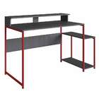 Mesa Gamer Ryze Grafite E Vermelha