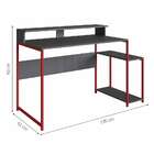 Mesa Gamer Ryze Grafite E Vermelha