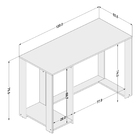 Mesa Gamer Singapura Preta E Vermelha