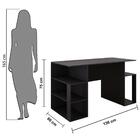 Mesa Gamer Somalia Preto Casa Mobilia