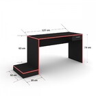 Mesa Gamer Stone Ideal Para 2 Monitores Preto/vermelho - Pnr