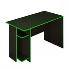 Mesa Gamer Vênus 2 Prateleiras Preto Fosco/verde - Panorama M