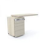 Mesa Gaveteiro 4 Gavetas Mc 1065pg4g Pe50  Nogueira Casablanc