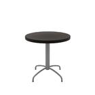 Mesa Geo Tramontina Gama Redonda Summa Marrom Pernas Em Aço