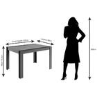 Mesa Grace 130 Cm Cimol Chumbo/nature