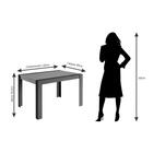 Mesa Grace 130 Cm Cimol Nature/off White