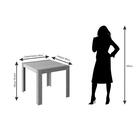 Mesa Grace 90 Cm Cimol Nature/off White