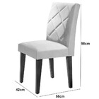 Mesa Hades De Parede Em Mdf Com 4 Cadeiras Olimpia Moderna