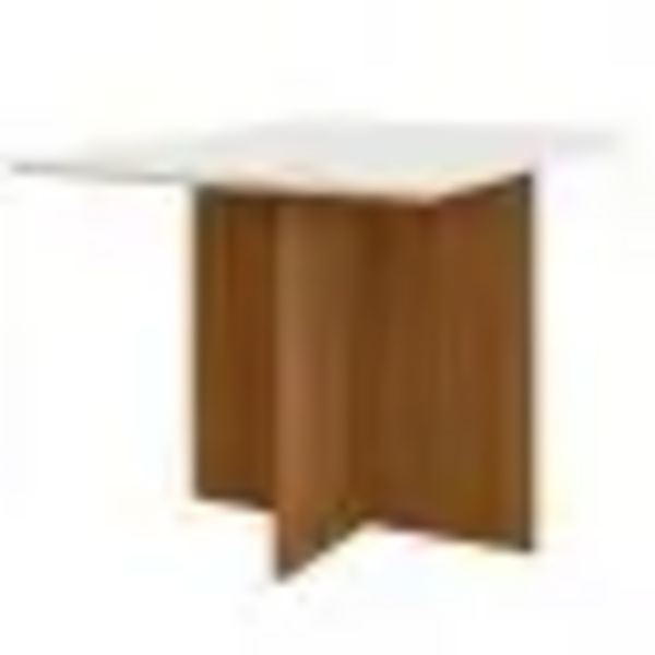 Mesa Helo 120x90cm Poliman Cor Mel Off White