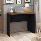 Mesa Home Office Escritório Computador Resistente Mdp Nogueir