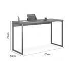 Mesa Home Office Escrivaninha Shine 1,00 Cinza