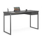 Mesa Home Office Escrivaninha Shine 1,36 Preta Com Gaveteiro